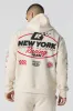 Racing Team Embroidered Graphic Fleece Hoodie sold by Urban Planet