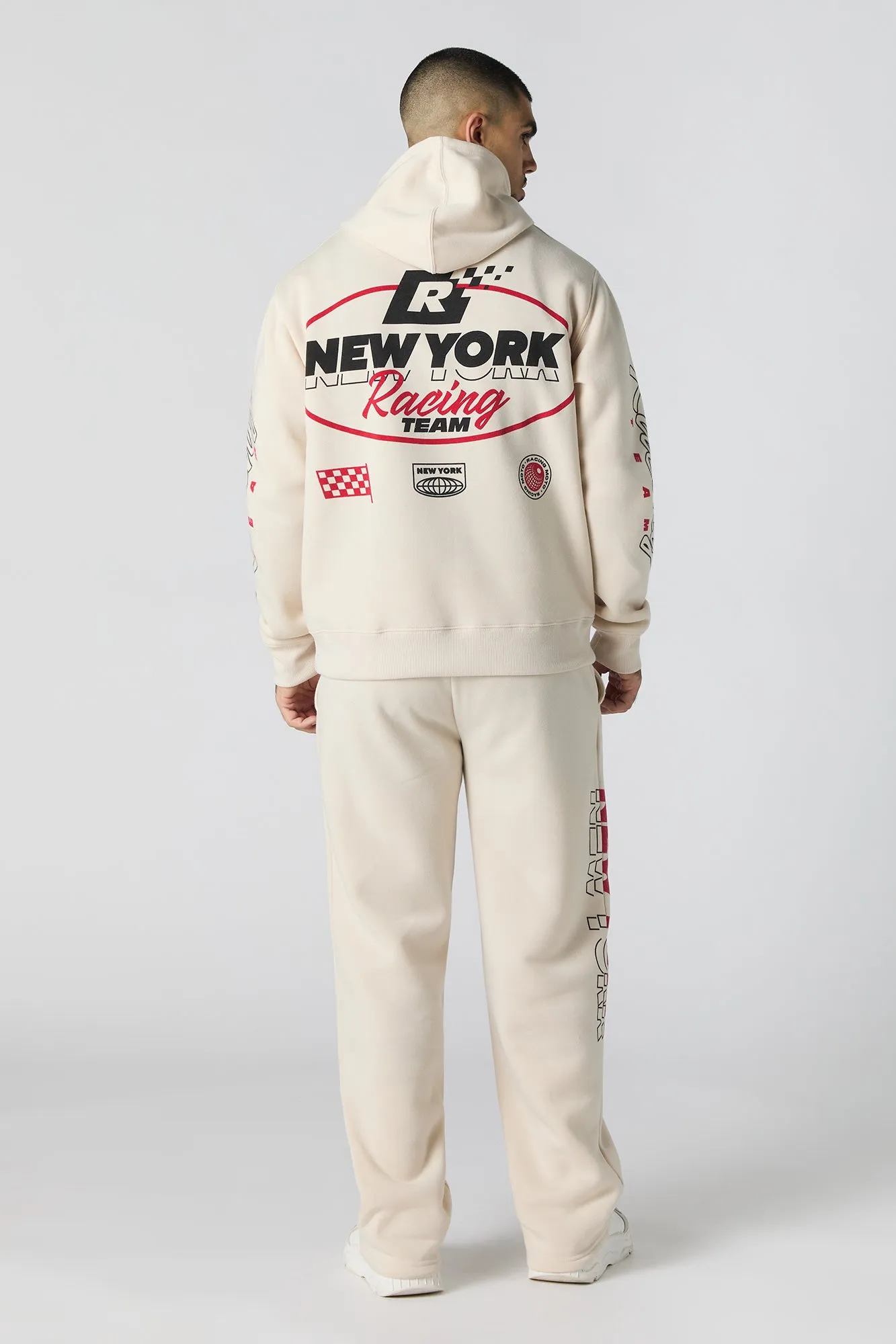 Pantalon en molleton à imprimé Racing Team sold by Urban Planet product image thumbnail 3