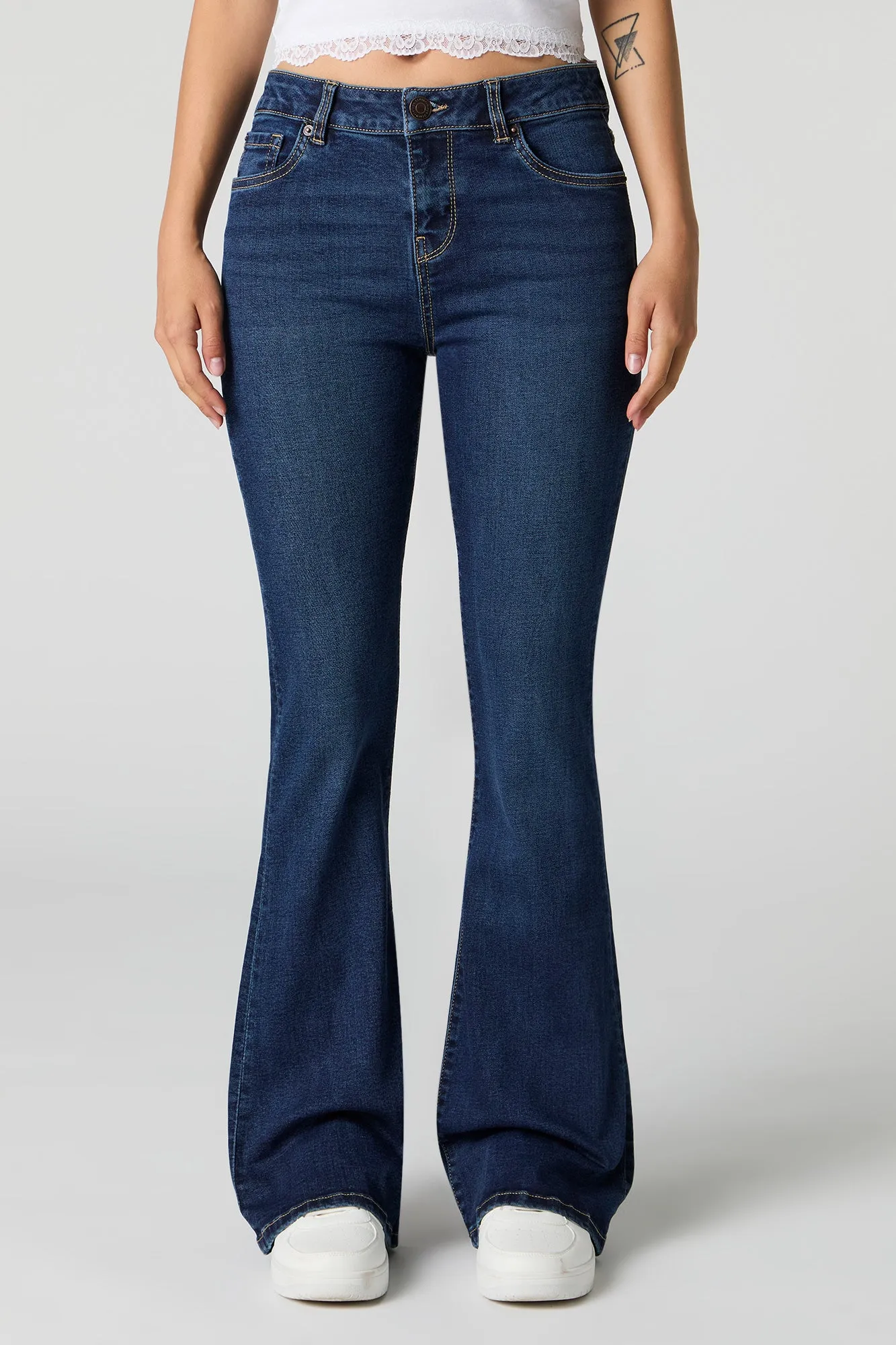 Low Rise Flare Dark Jean sold by Urban Planet product image thumbnail 2