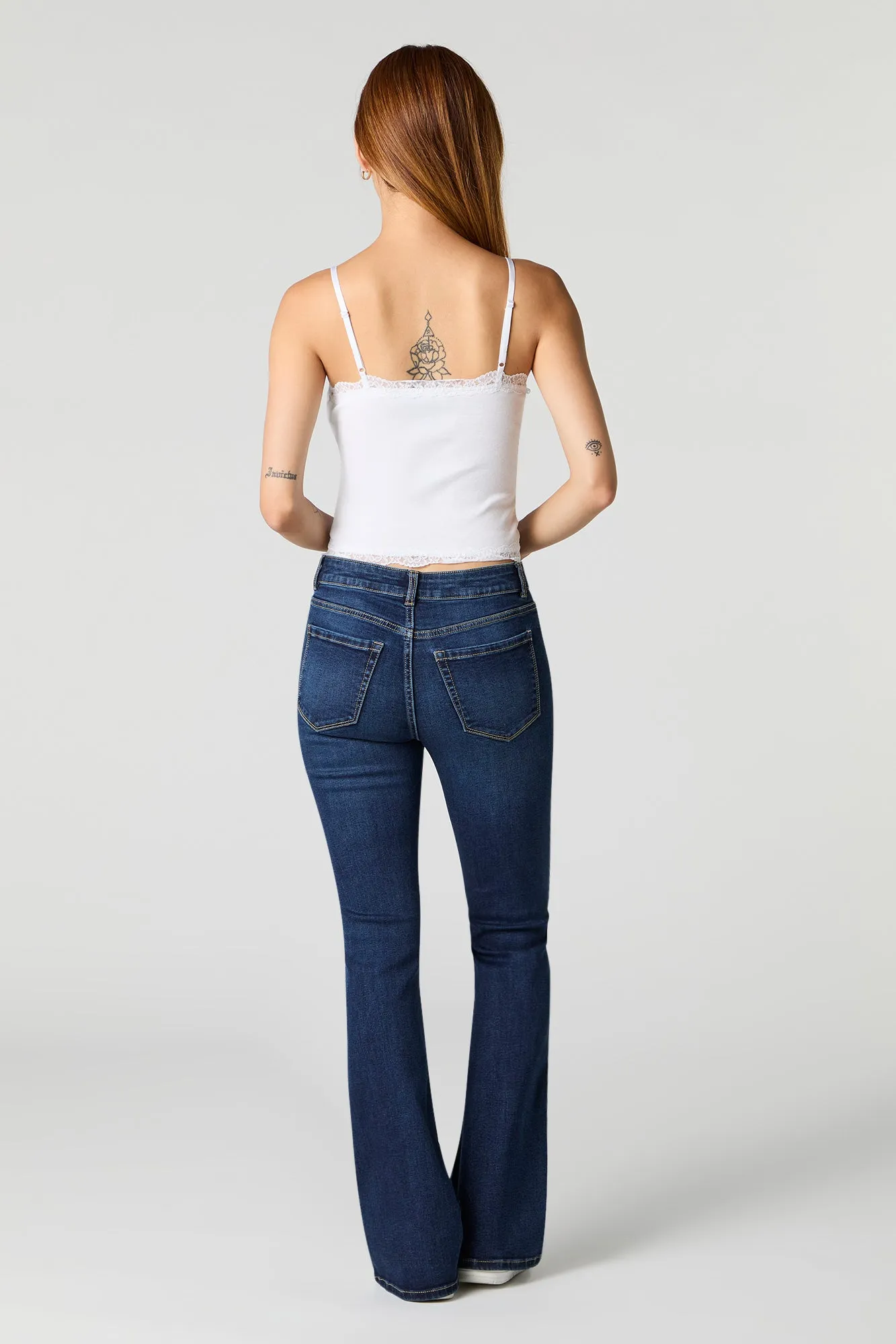 Low Rise Flare Dark Jean sold by Urban Planet product image thumbnail 3