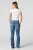 Jean évasé extensible taille basse moyen sold by Urban Planet