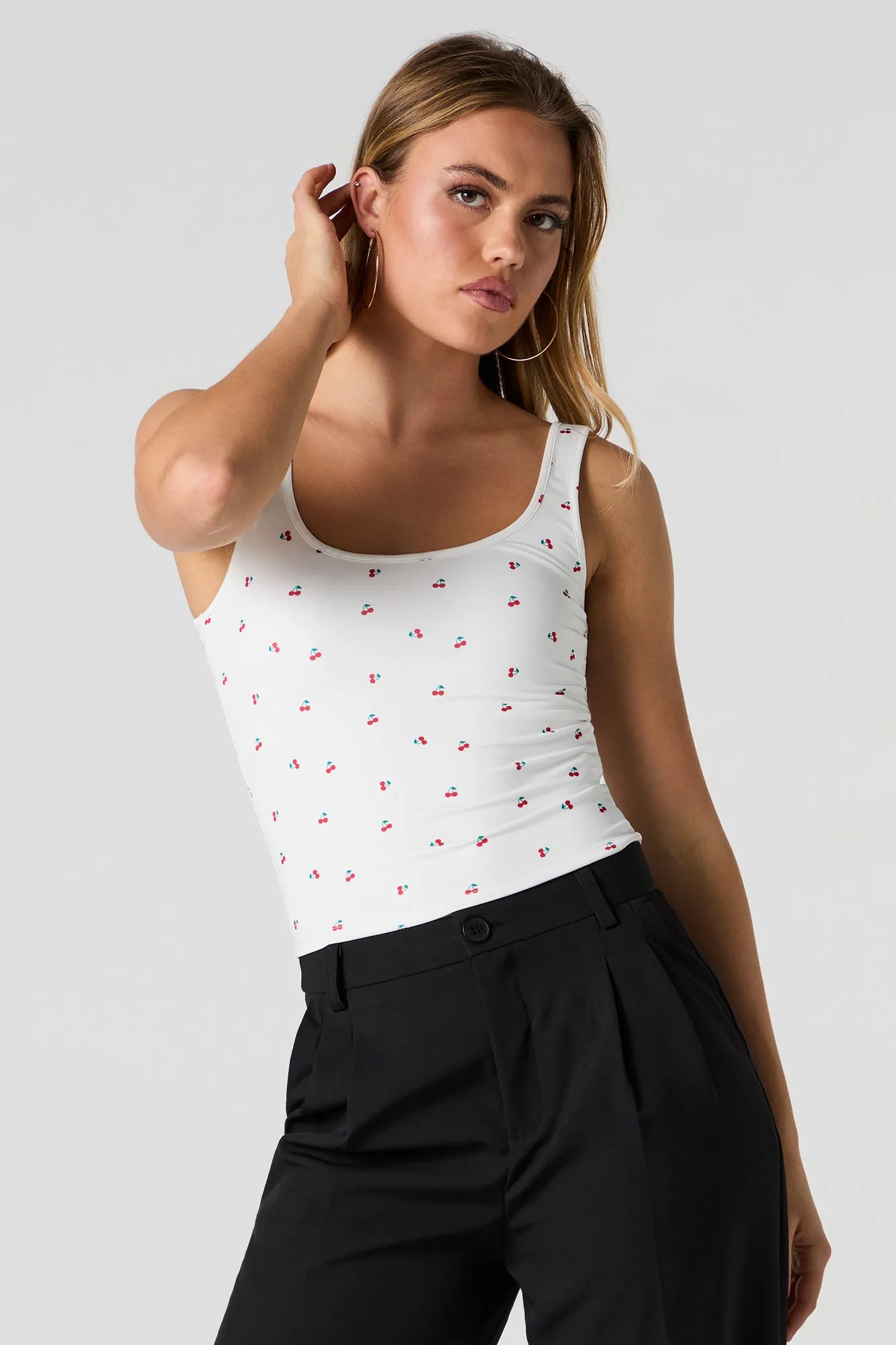 Contour Scoop Neck Tank sold by Urban Planet