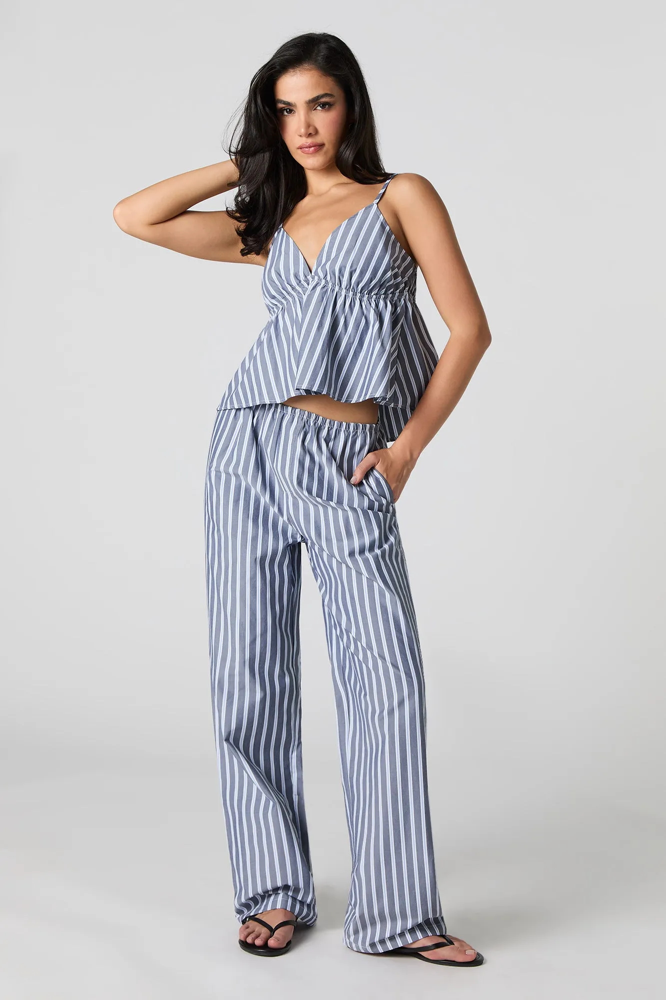 Pantalon en popeline à jambe droite sold by Urban Planet product image thumbnail 4