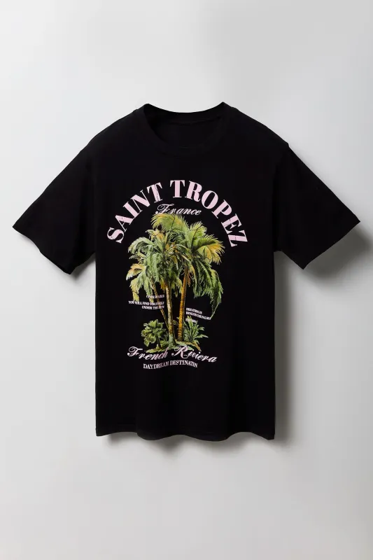 T-shirt à imprimé Saint Tropez sold by Urban Planet