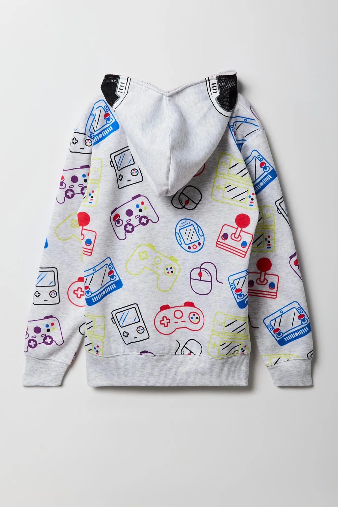 Haut à capuchon à glissière entière et motif Gamer pour enfants sold by Urban Planet product image thumbnail 3