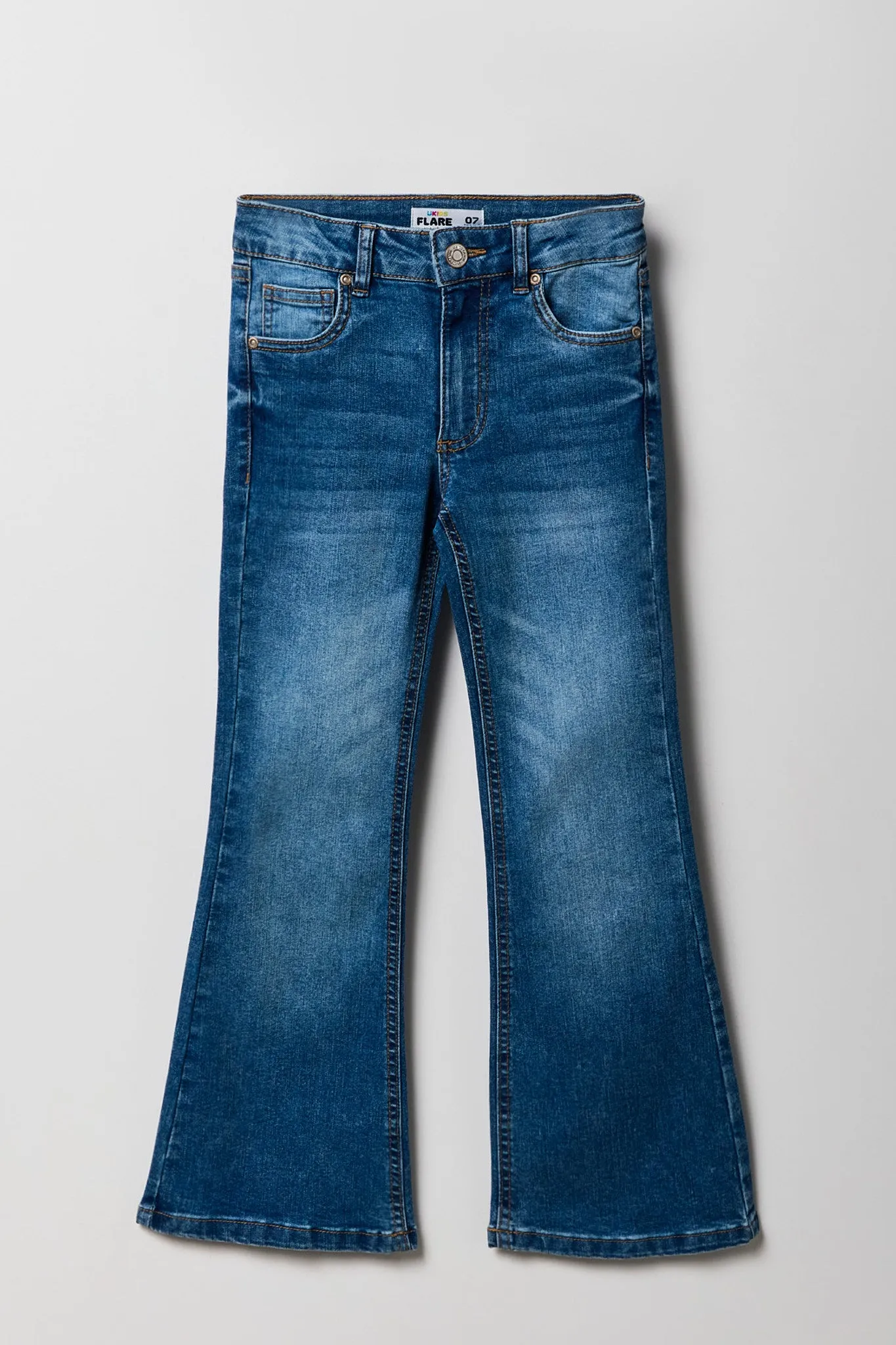 Girls Mid Rise Flare Jean sold by Urban Planet product image thumbnail 3