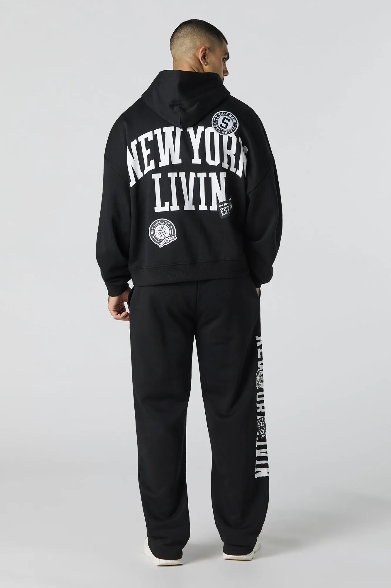 NYC Embroidered Fleece Sweatpant sold by Urban Planet product image thumbnail 3