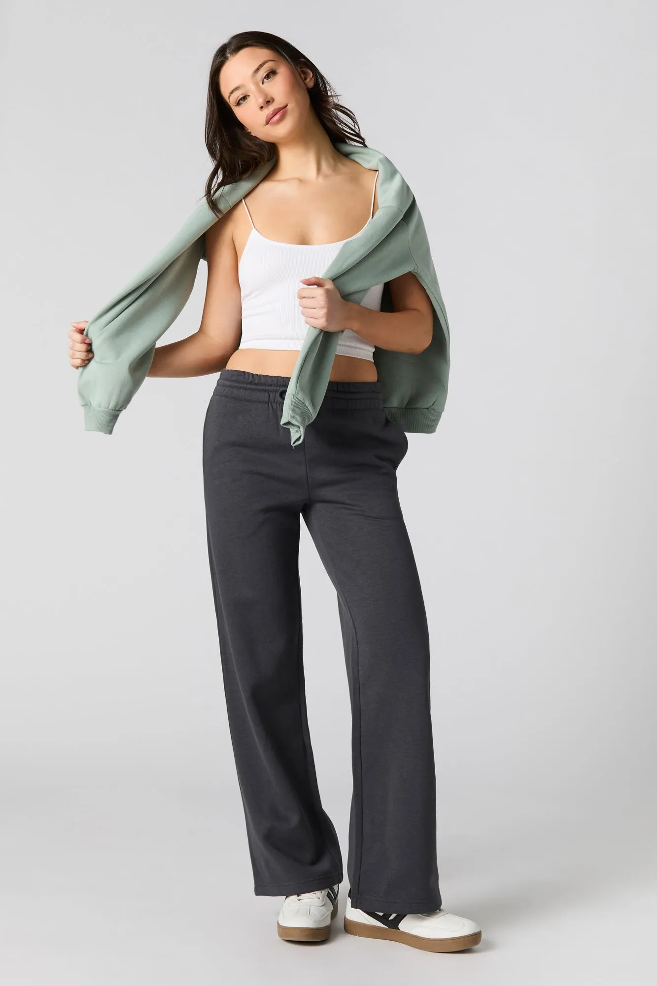 Fleece Wide Leg Sweatpant sold by Urban Planet