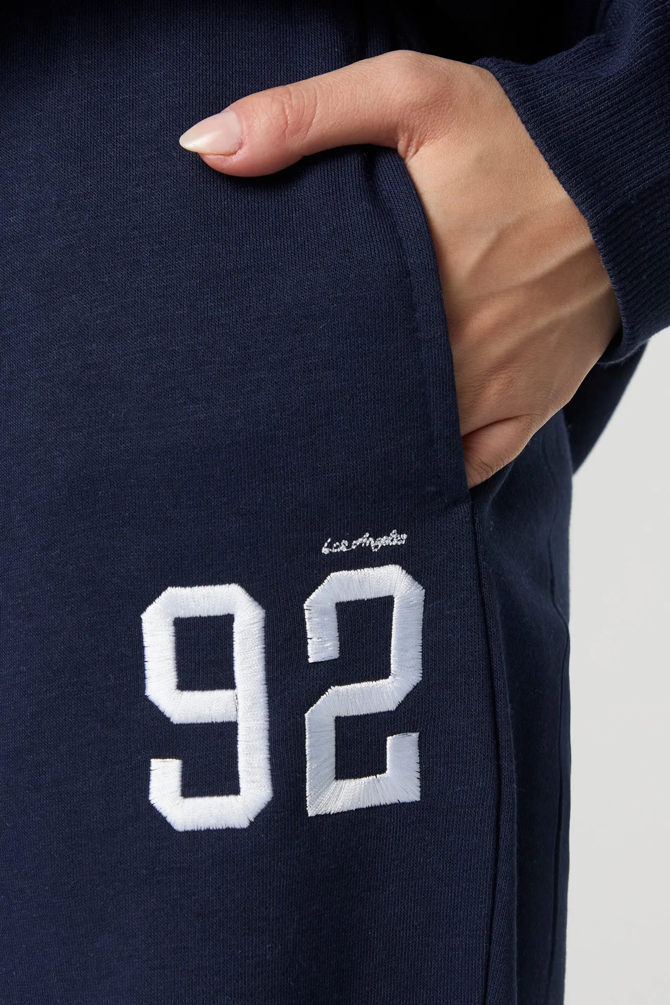 Destination Embroidered Wide Leg Fleece Sweatpant sold by Urban Planet product image thumbnail 4