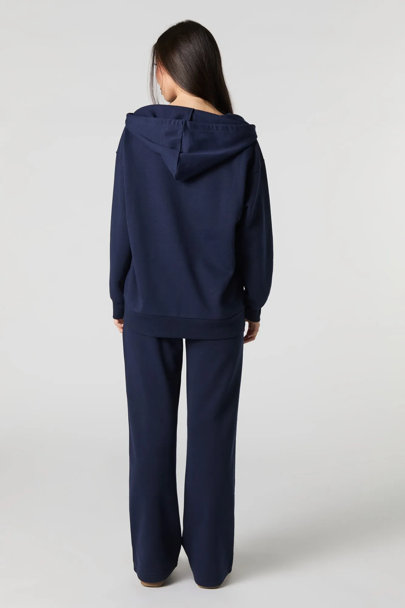 Destination Embroidered Wide Leg Fleece Sweatpant sold by Urban Planet product image thumbnail 3