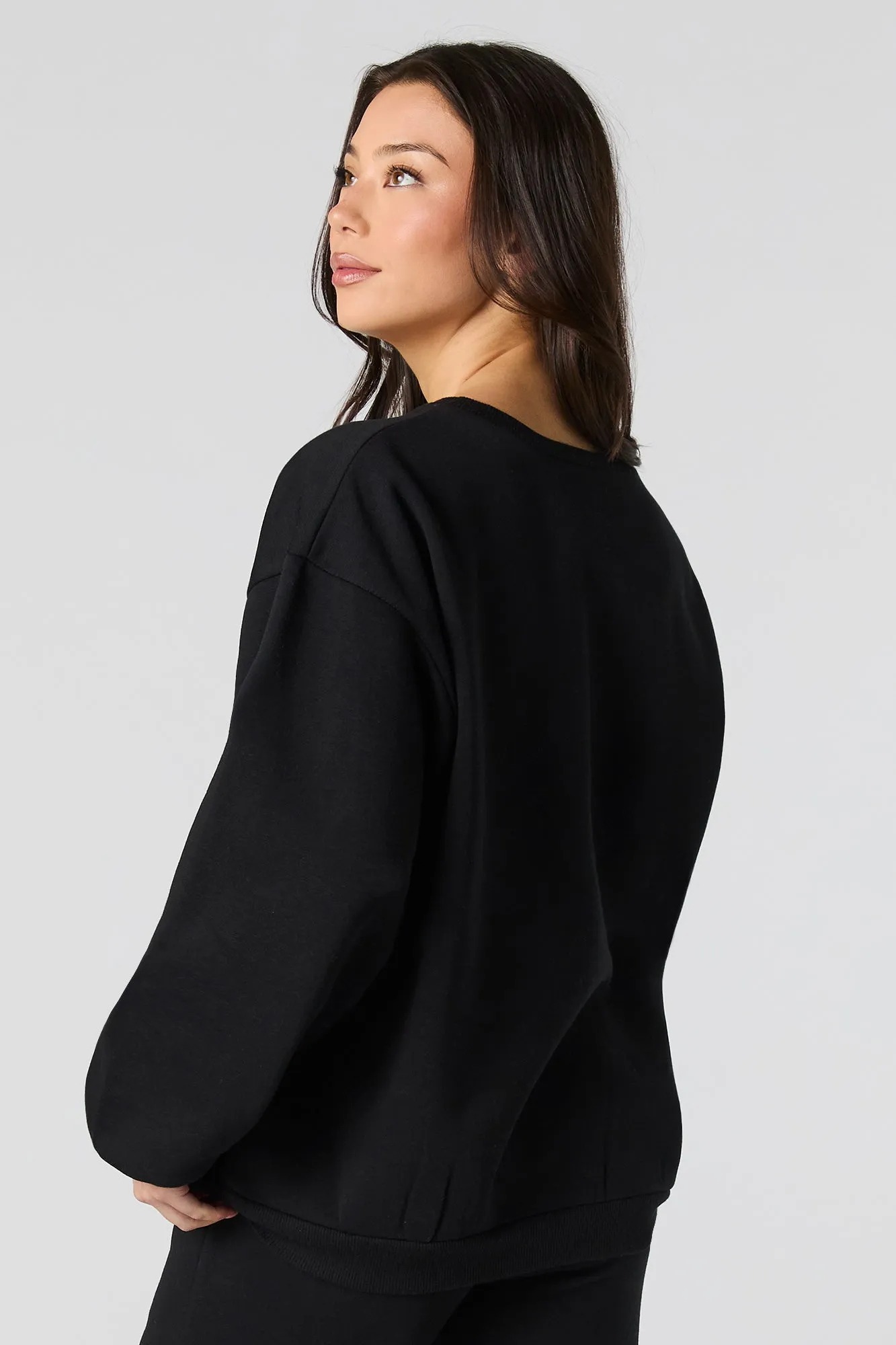 Fleece Sweatshirt sold by Urban Planet product image thumbnail 5