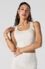 Ribbed Square Neck Cropped Tank sold by Urban Planet