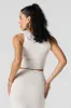 Ribbed Square Neck Cropped Tank sold by Urban Planet