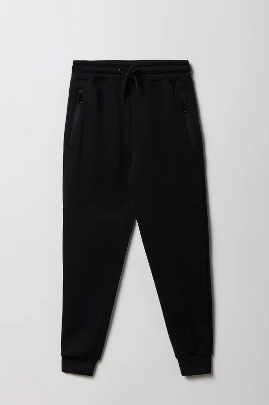 Jogger en molleton avec poche à glissière pour enfants sold by Urban Planet