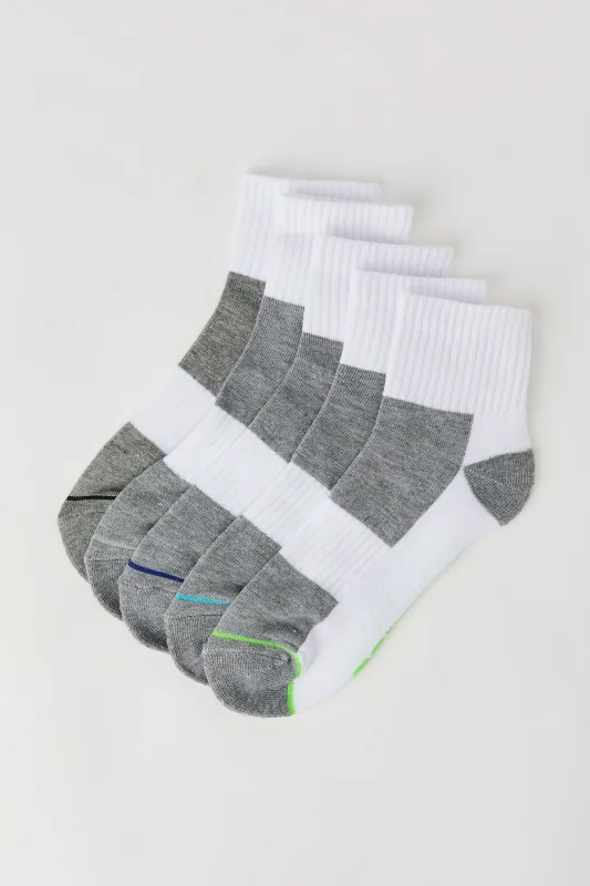 Chaussettes aux chevilles Athlétique pour garçons (paquet de 5) sold by Urban Planet