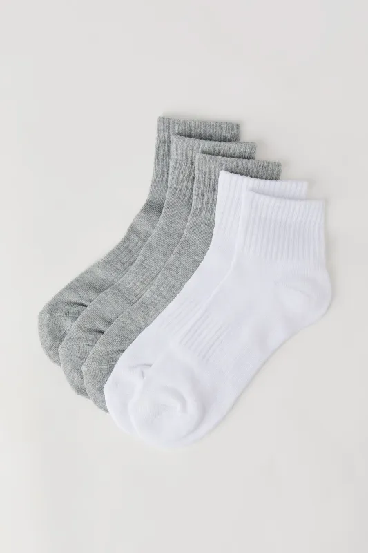 Chaussettes un quart unies pour garçons (paquet de 5) sold by Urban Planet