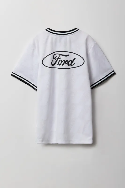 Jersey de base-ball en filet à imprimé de broderie Ford pour enfants sold by Urban Planet