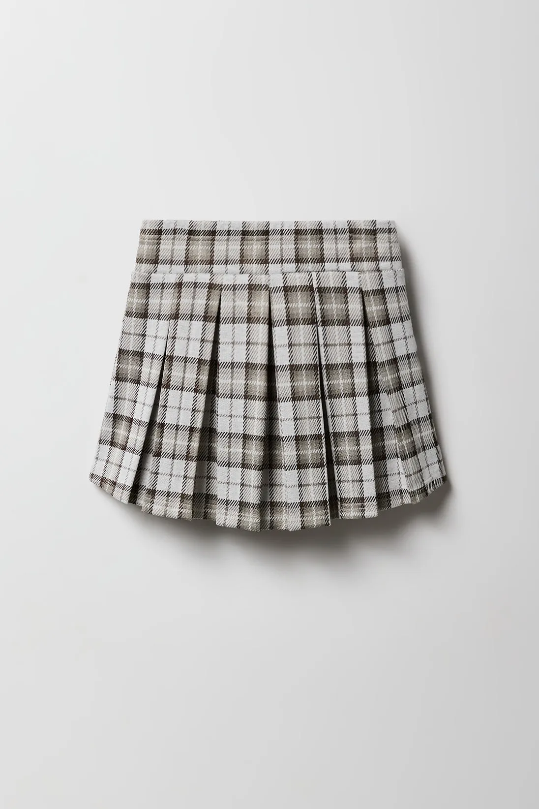 Skort en tricot à plis et à carreaux pour filles sold by Urban Planet product image thumbnail 4