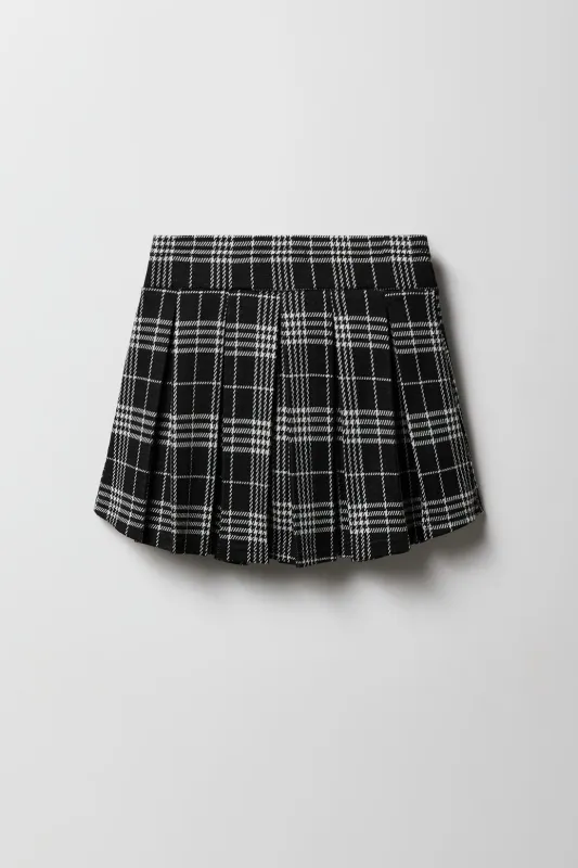 Skort en tricot à plis et à carreaux pour filles sold by Urban Planet