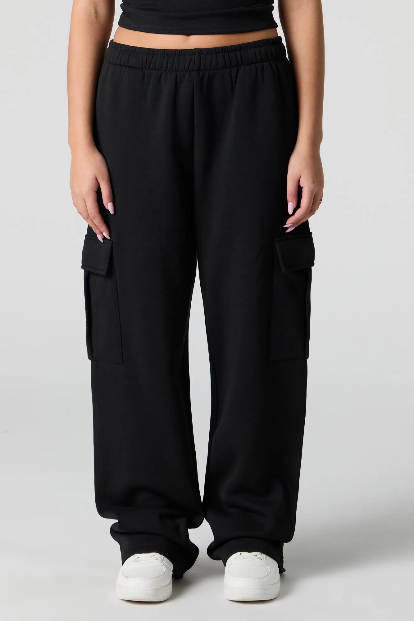 Pantalon cargo en molleton à jambe large sold by Urban Planet product image thumbnail 3