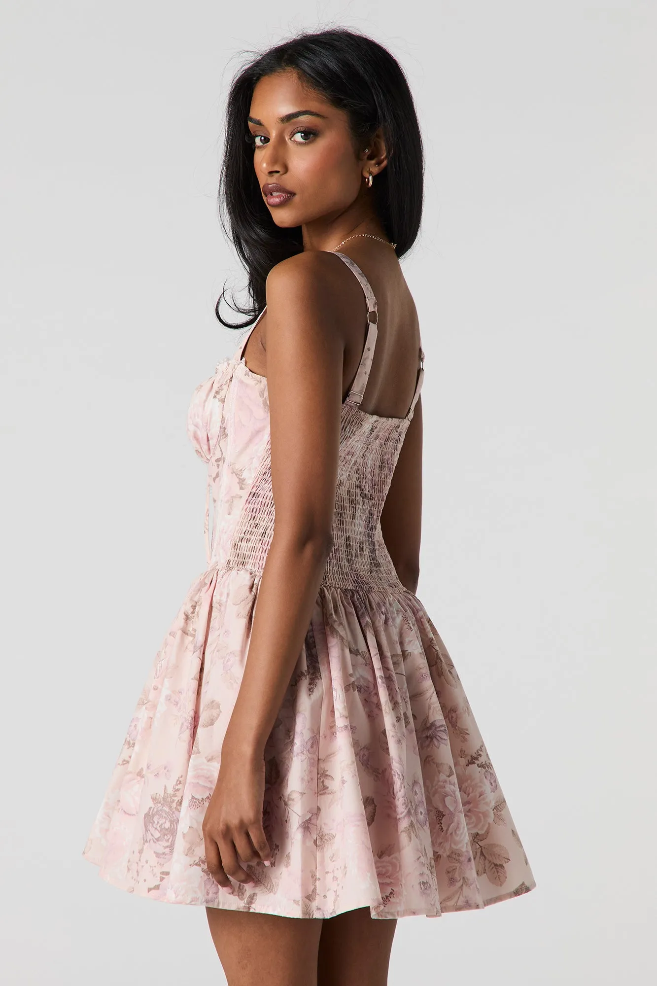 Lace Trim Corset Mini Dress sold by Urban Planet product image thumbnail 3