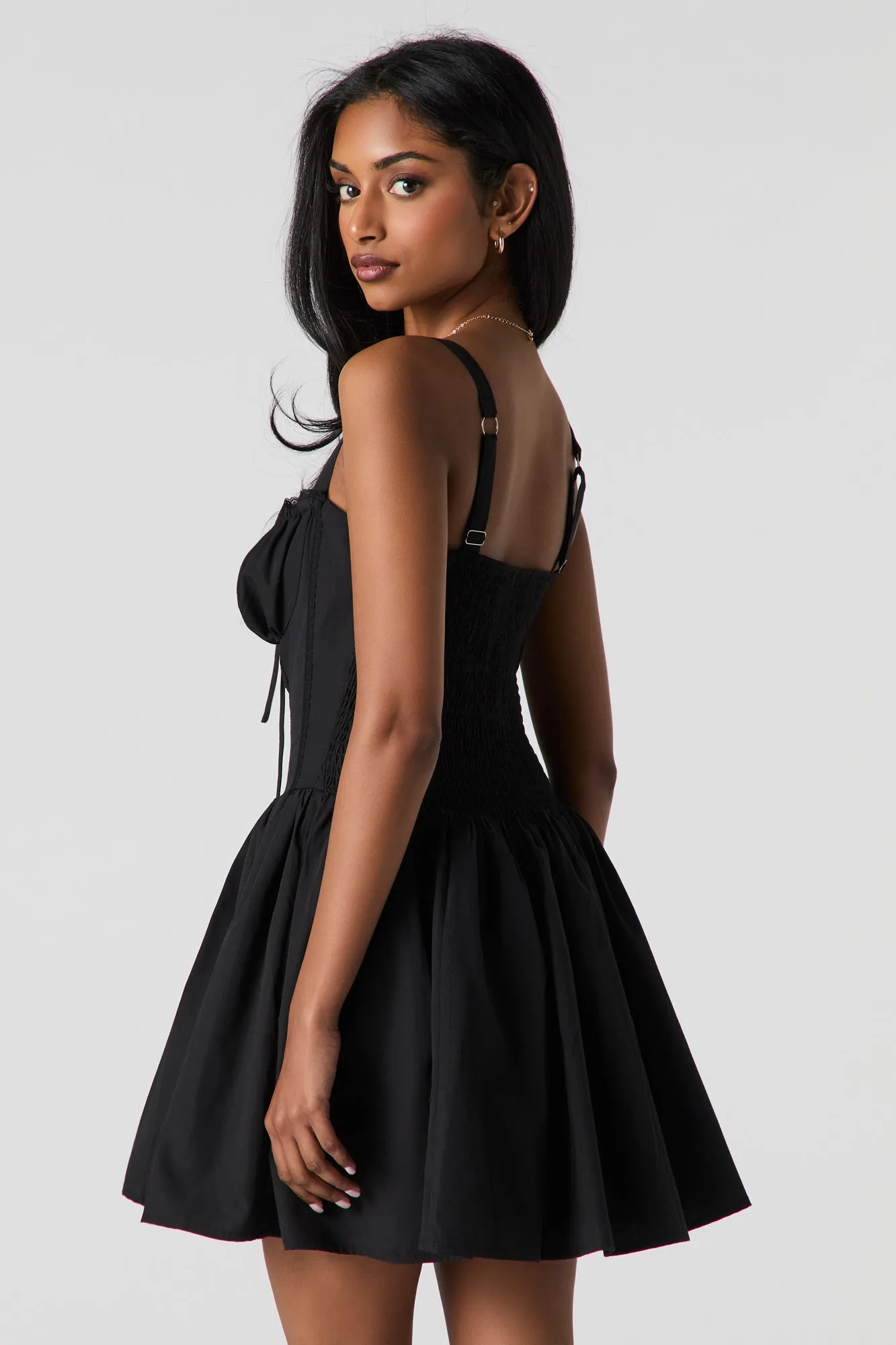 Minirobe corset avec liséré de dentelle sold by Urban Planet product image thumbnail 4