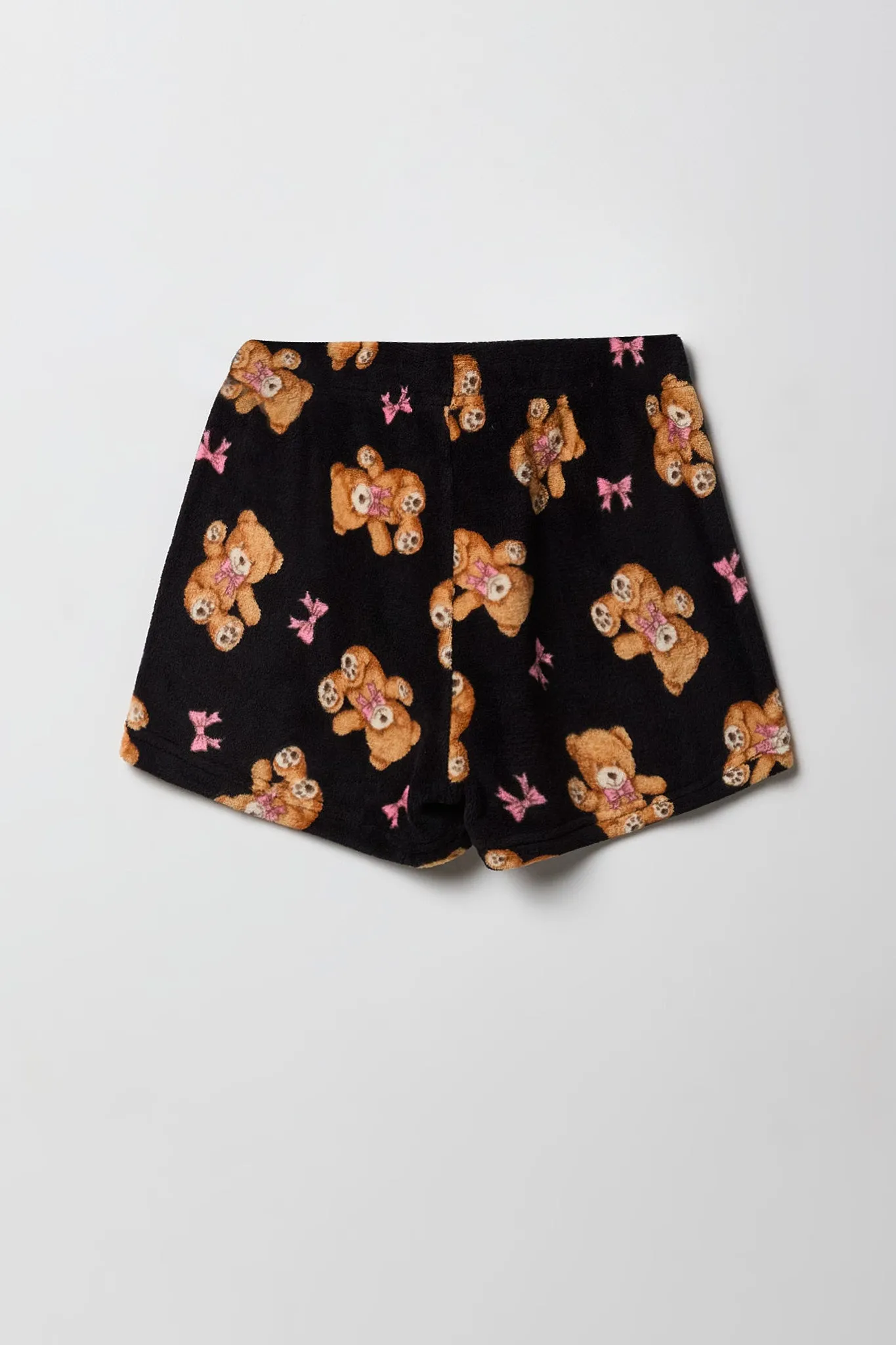 Girls HD Print T-Shirt & Plush Short 2 Piece Pajama Set sold by Urban Planet product image thumbnail 5