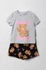 Ensemble-pyjama 2 pièces t-shirt à imprimé HD et short pelucheux pour filles sold by Urban Planet