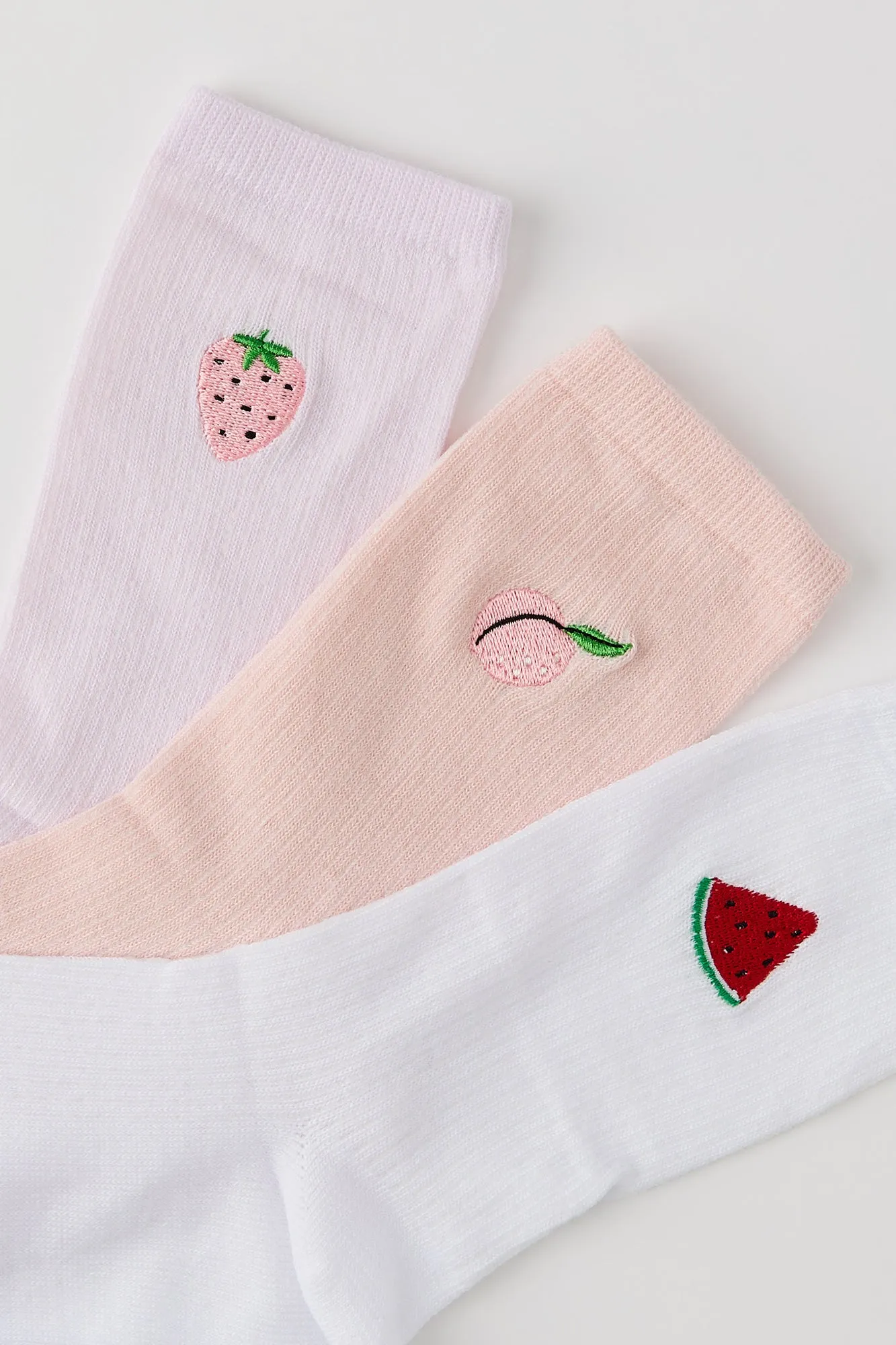 Embroidered Ribbed Crew Socks (5 Pack) sold by Urban Planet product image thumbnail 2