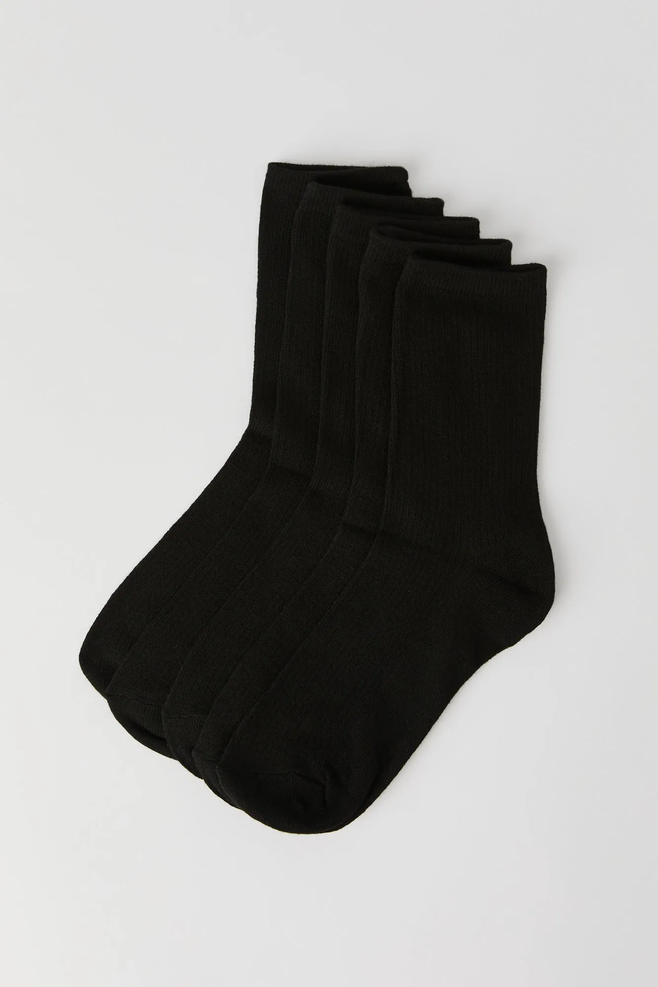 Socquettes côtelées (paquet de 5) sold by Urban Planet product image thumbnail 2