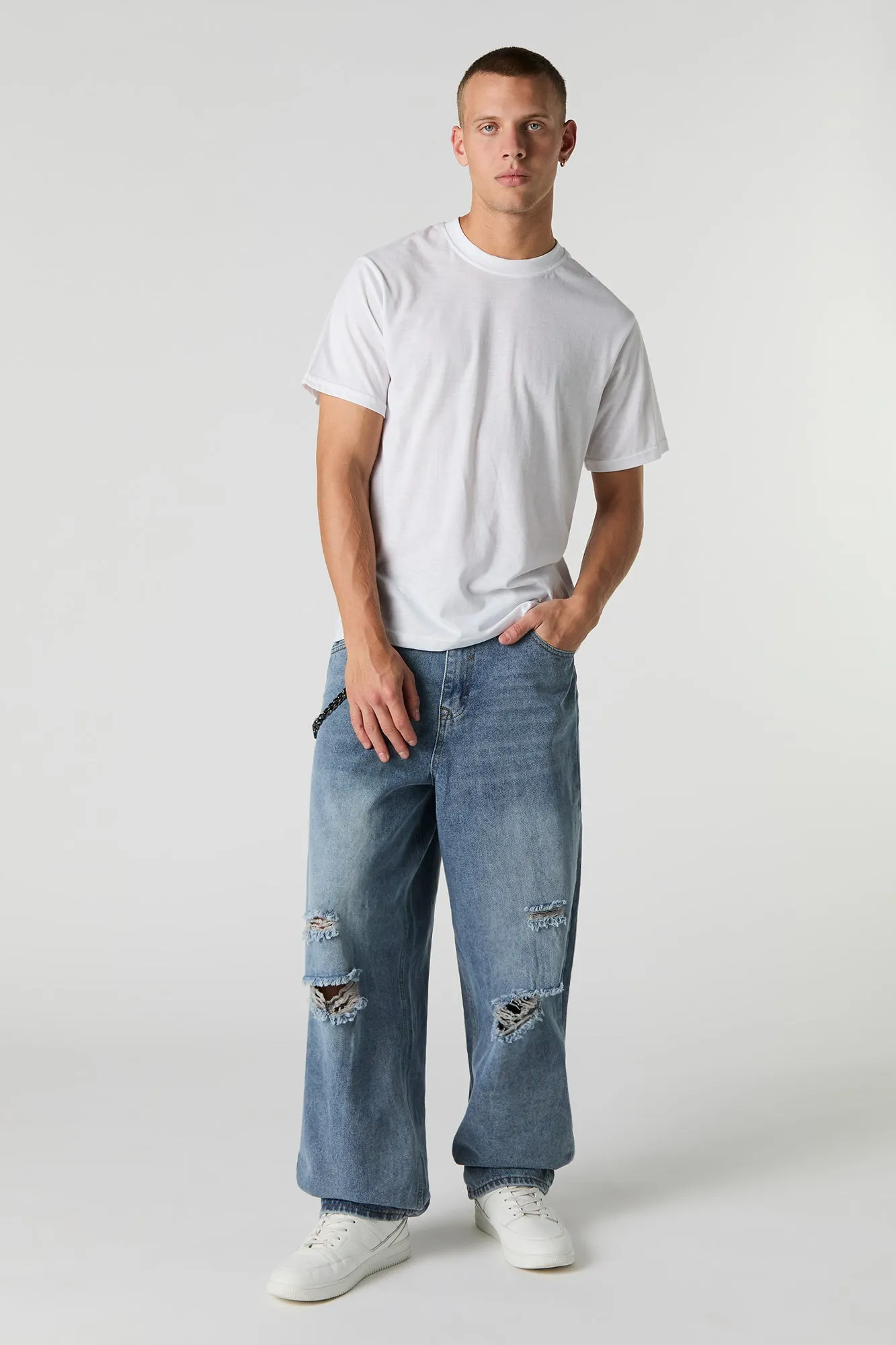 Distressed Baggy Jean with Chain sold by Urban Planet product image thumbnail 2