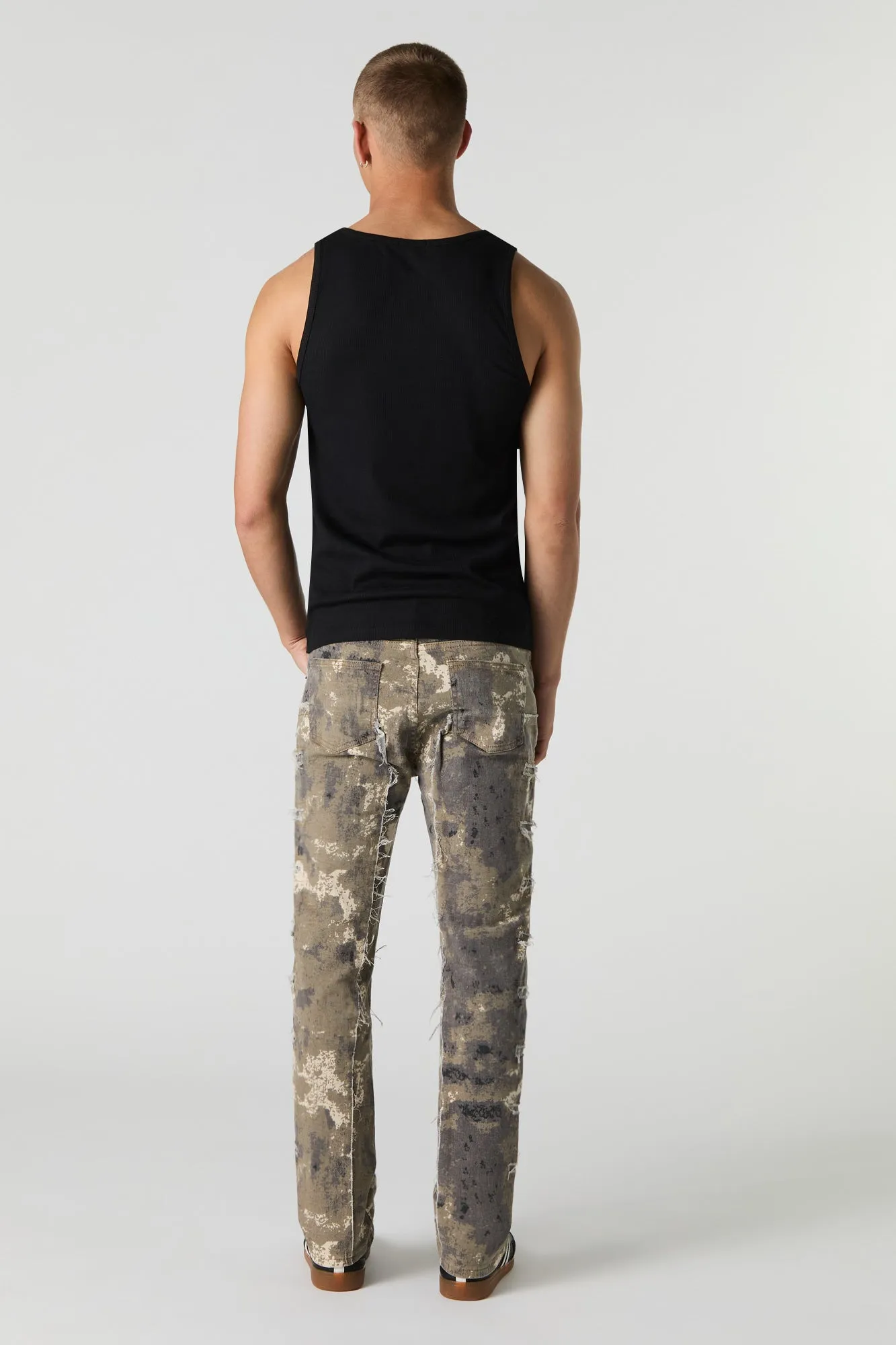 Camo Distressed Slim Jean sold by Urban Planet product image thumbnail 3