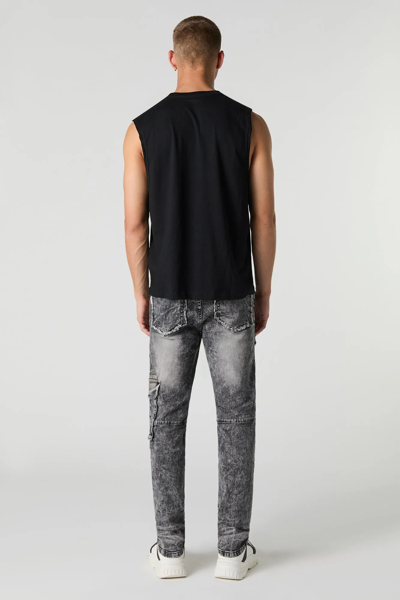 Jean cargo ajusté à effet d'usure sold by Urban Planet product image thumbnail 3