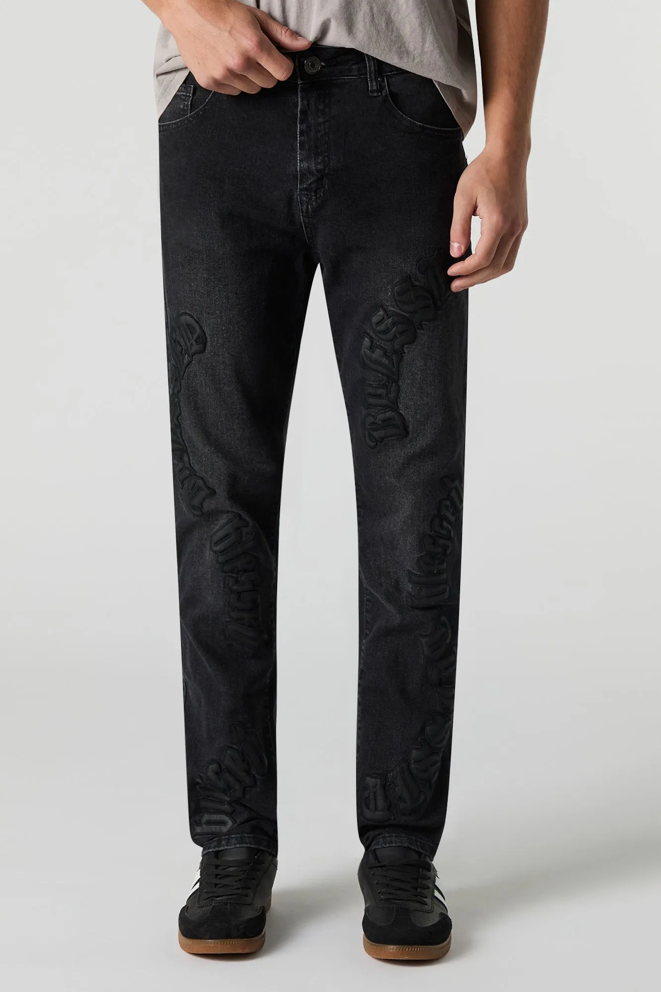 Jean mince à broderie Blessed sold by Urban Planet product image thumbnail 2