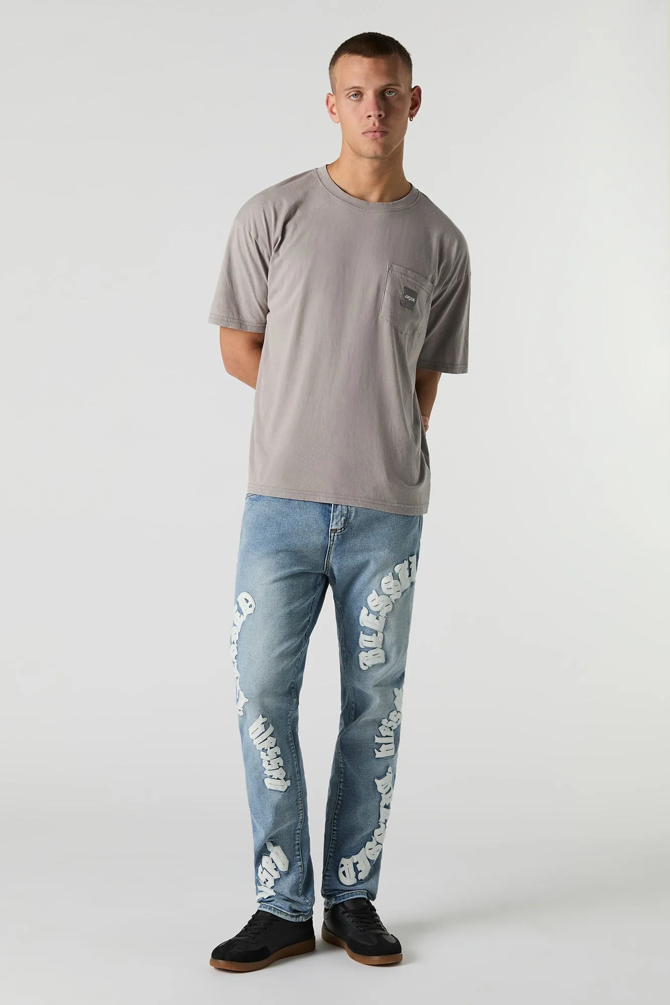 Jean mince à broderie Blessed sold by Urban Planet product image thumbnail 5