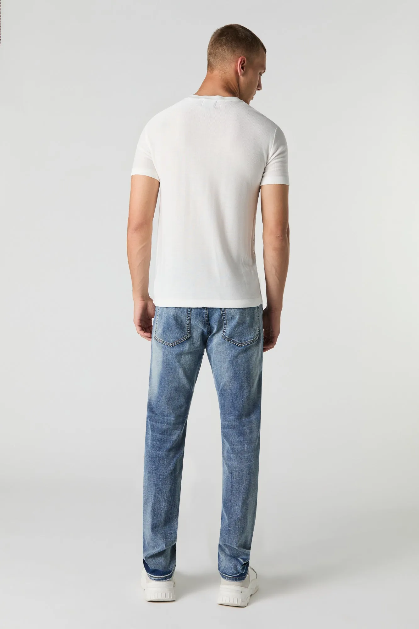 Distressed Cross Skinny Jean sold by Urban Planet product image thumbnail 3