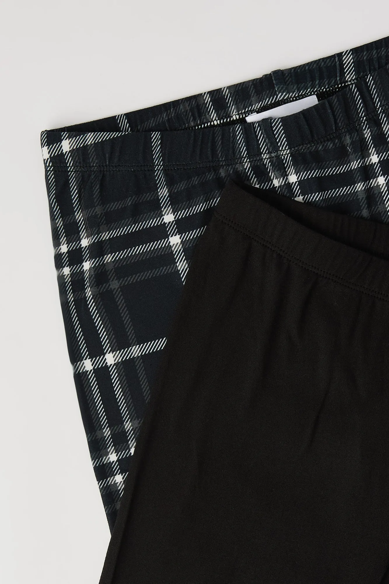 Girls Printed & Solid Soft Leggings (2 Pack) sold by Urban Planet