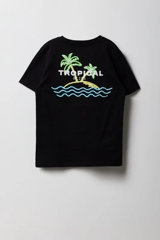 Boys Tropical Bliss Graphic T-Shirt sold by Urban Planet