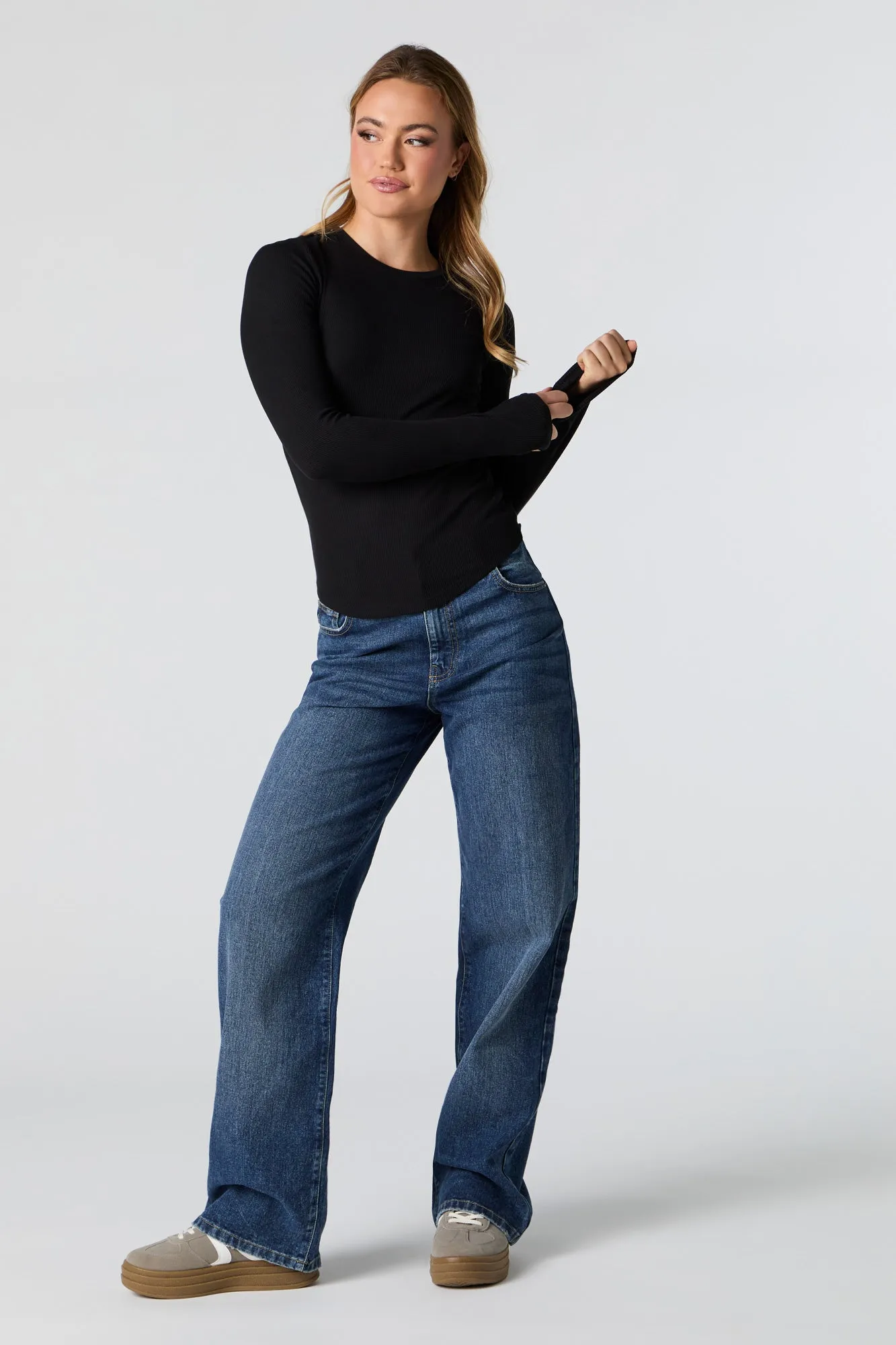 Haut côtelé classique à manche longue sold by Urban Planet product image thumbnail 4