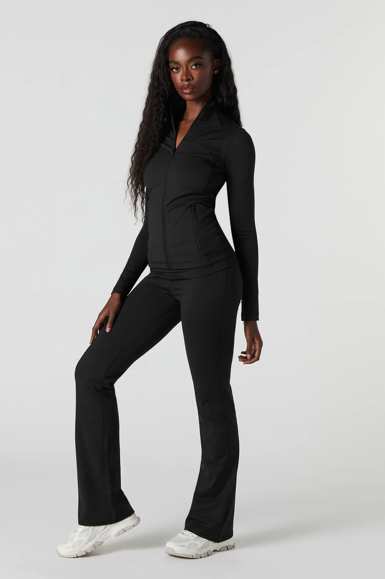 Active Foldover Waist Flare Pant sold by Urban Planet product image thumbnail 4