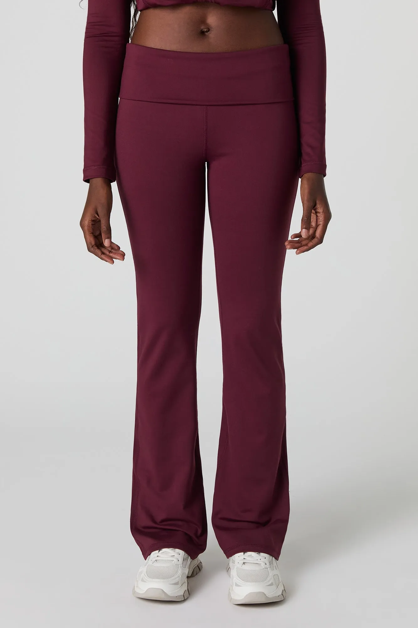 Active Foldover Waist Flare Pant sold by Urban Planet product image thumbnail 2
