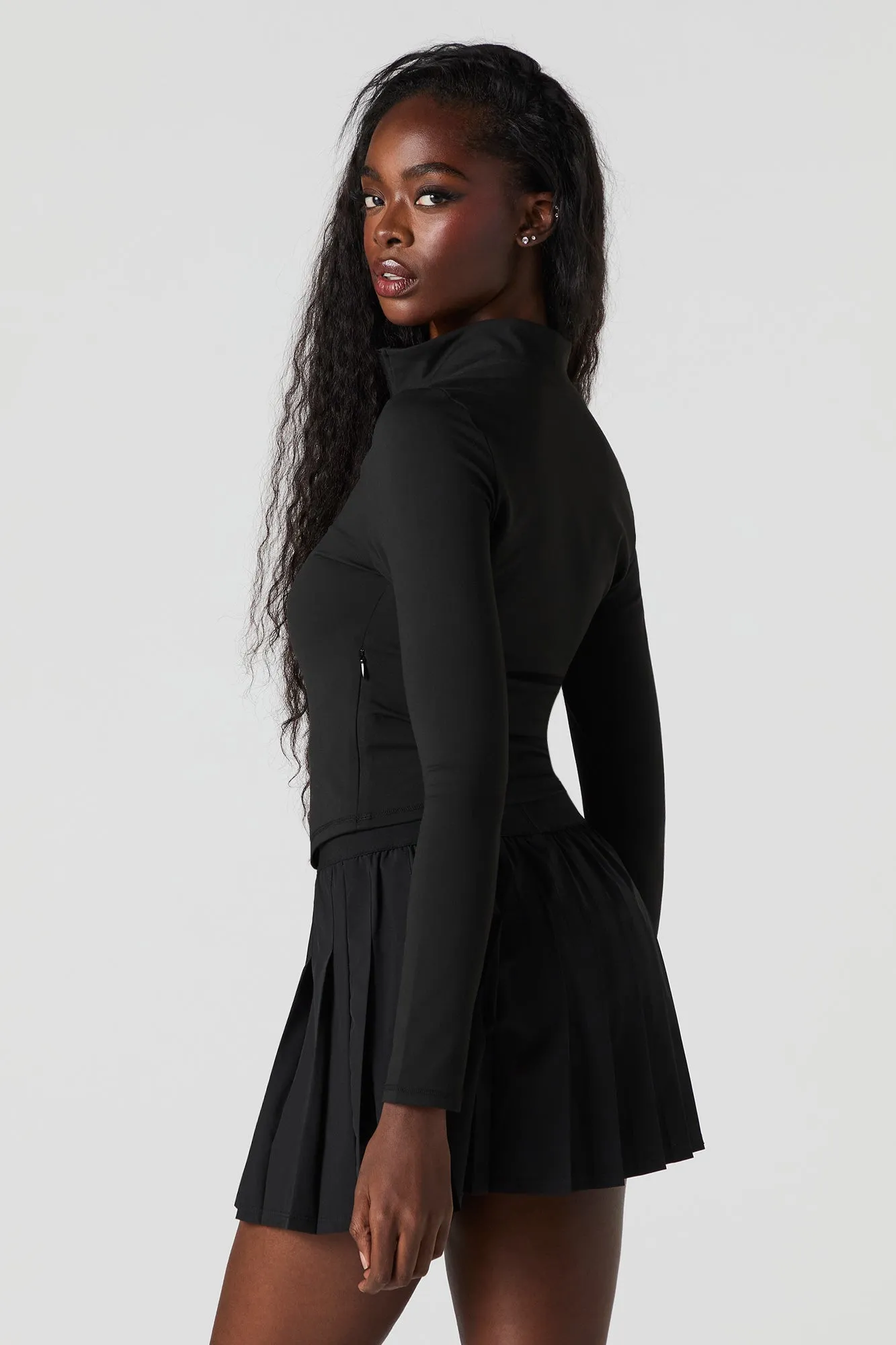 Active Quarter Zip Long Sleeve Top sold by Urban Planet product image thumbnail 5