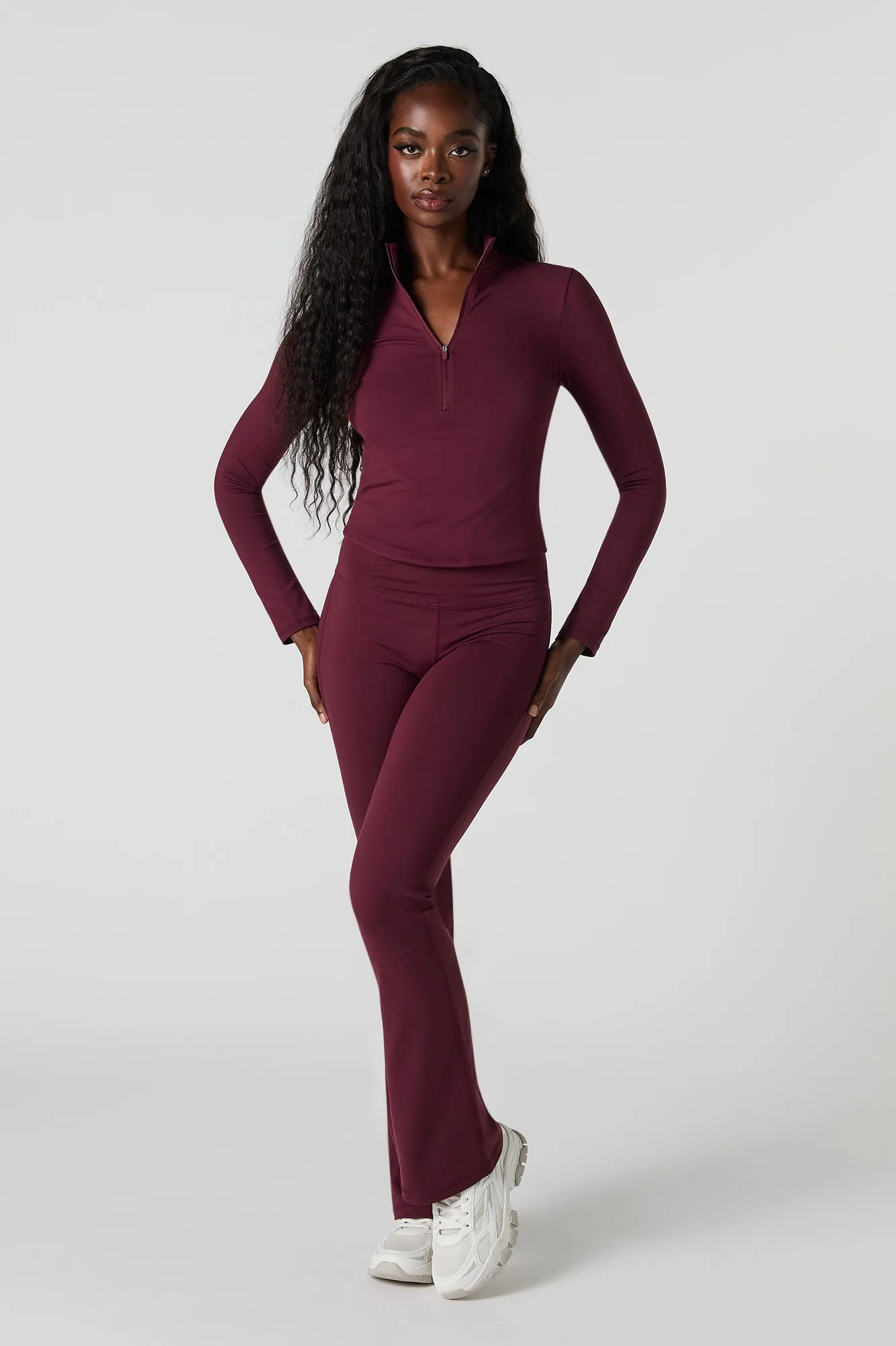 Active Quarter Zip Long Sleeve Top sold by Urban Planet product image thumbnail 3