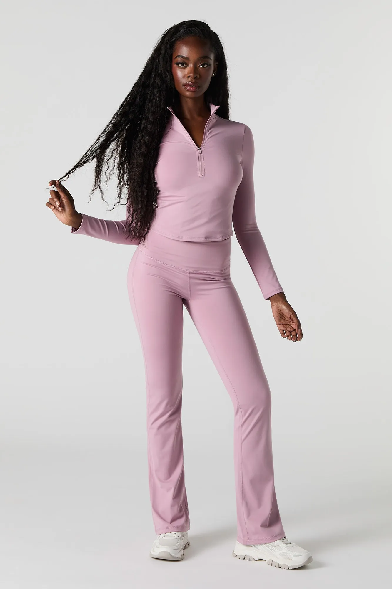 Haut à glissière un quart et manche longue Active sold by Urban Planet product image thumbnail 4