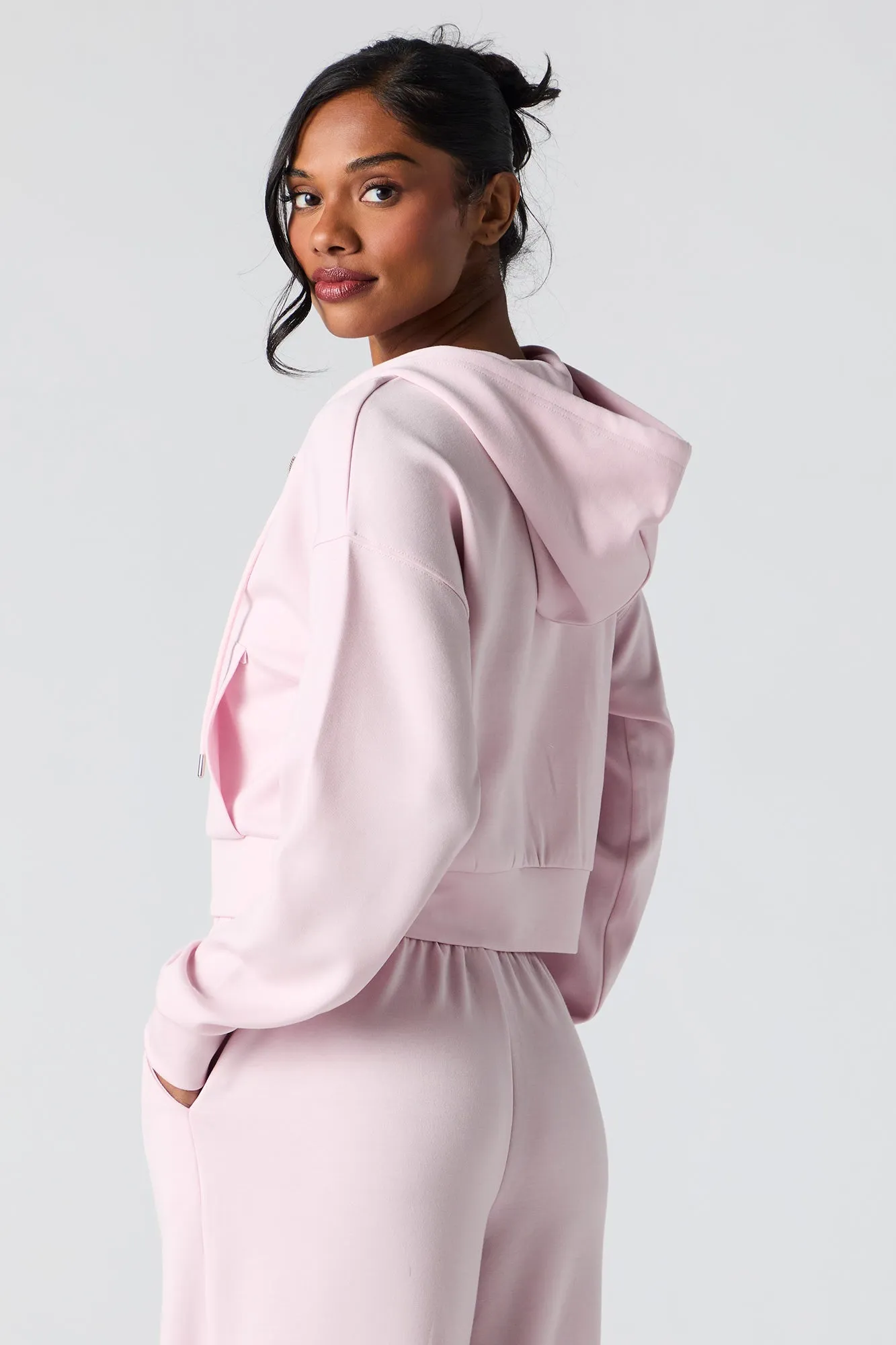 Active Soft Zip-Up Hoodie sold by Urban Planet product image thumbnail 2