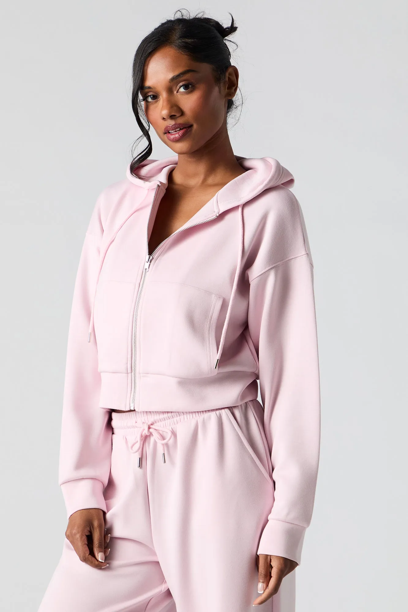 Active Soft Zip-Up Hoodie sold by Urban Planet product image thumbnail 4