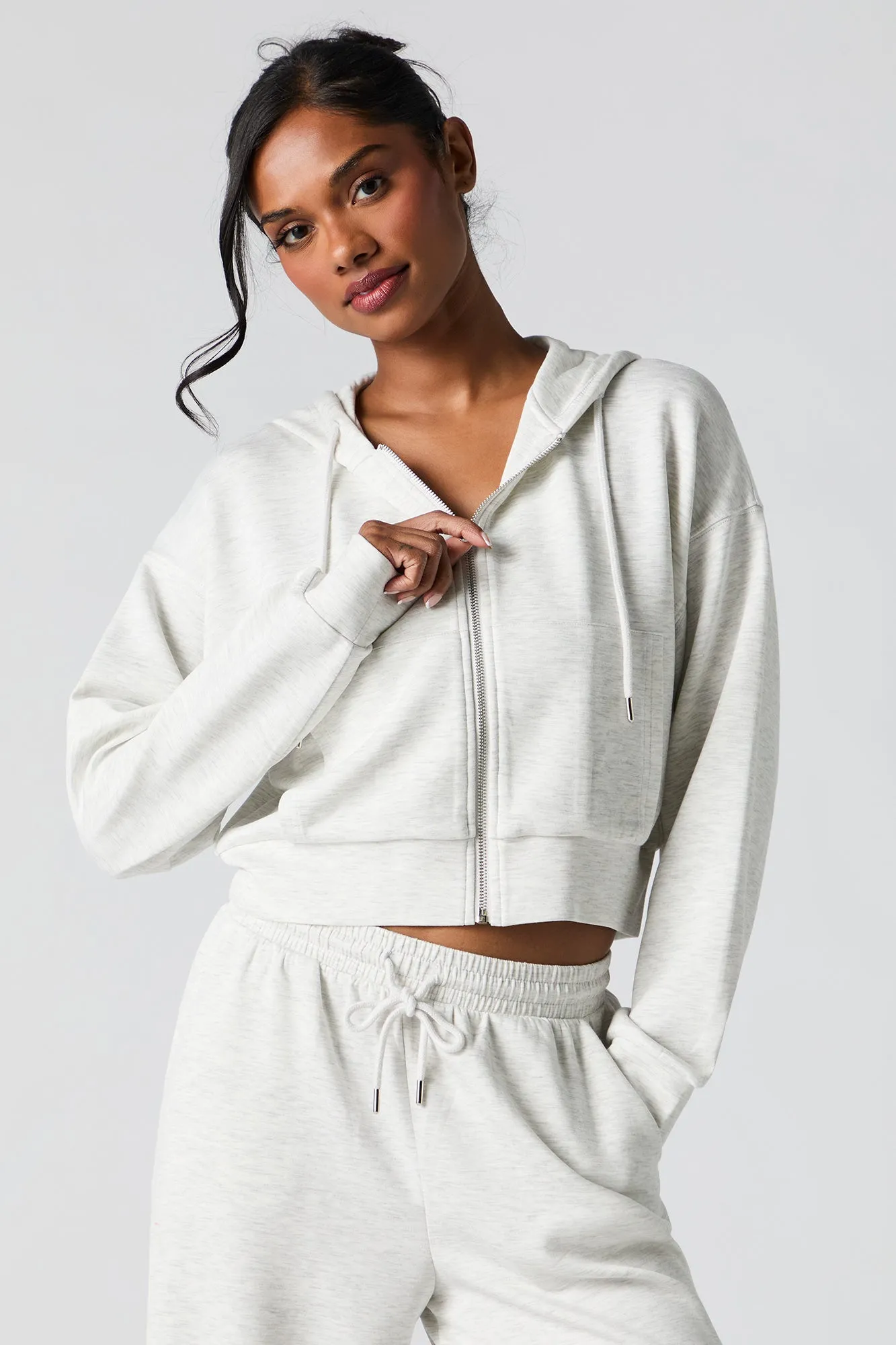 Haut à capuchon Active doux avec fermeture à glissière sold by Urban Planet product image thumbnail 5