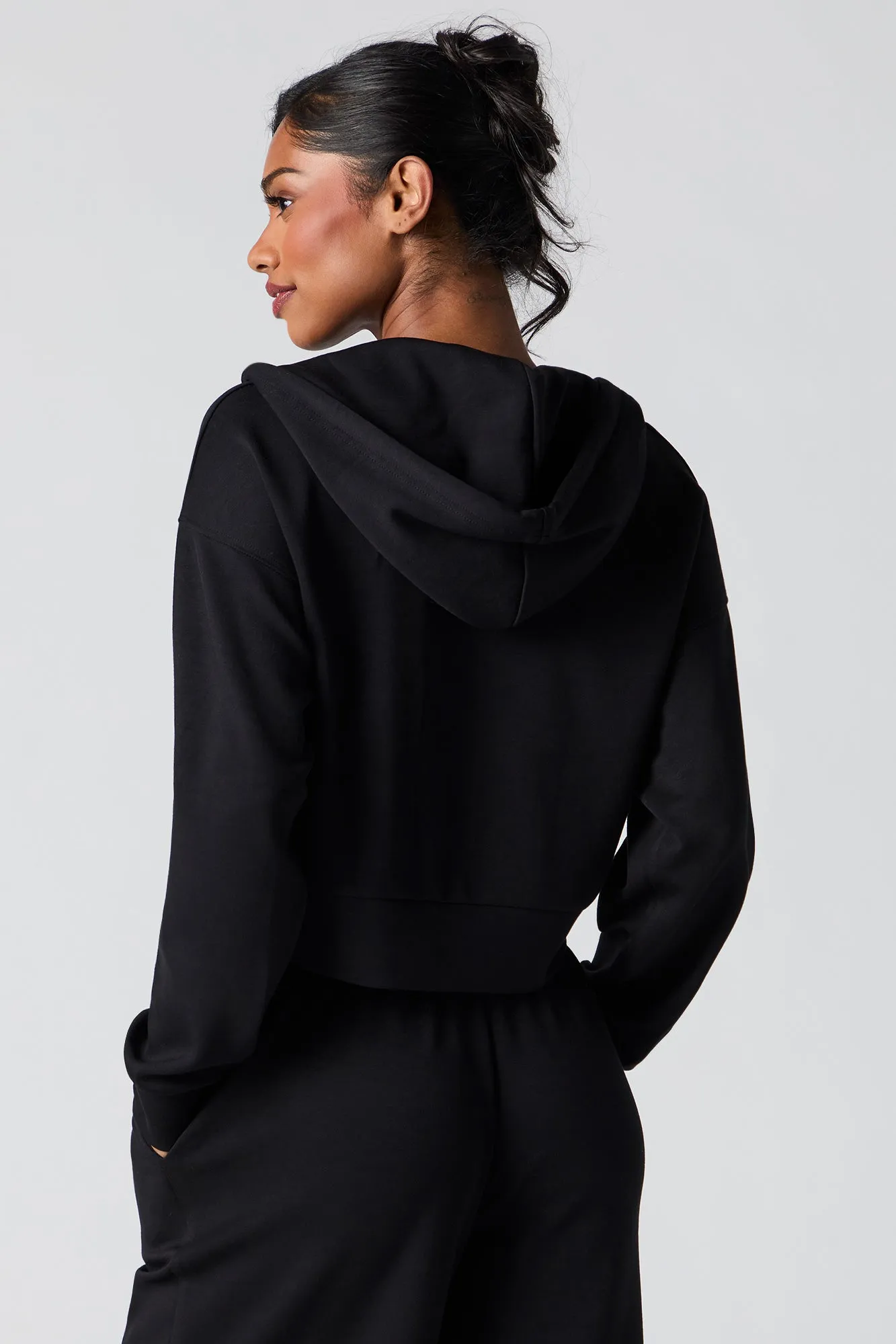 Haut à capuchon Active doux avec fermeture à glissière sold by Urban Planet product image thumbnail 3