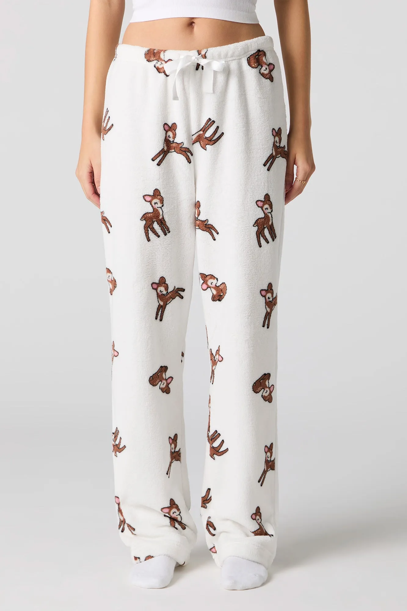 Printed Plush Pajama Pant sold by Urban Planet product image thumbnail 2