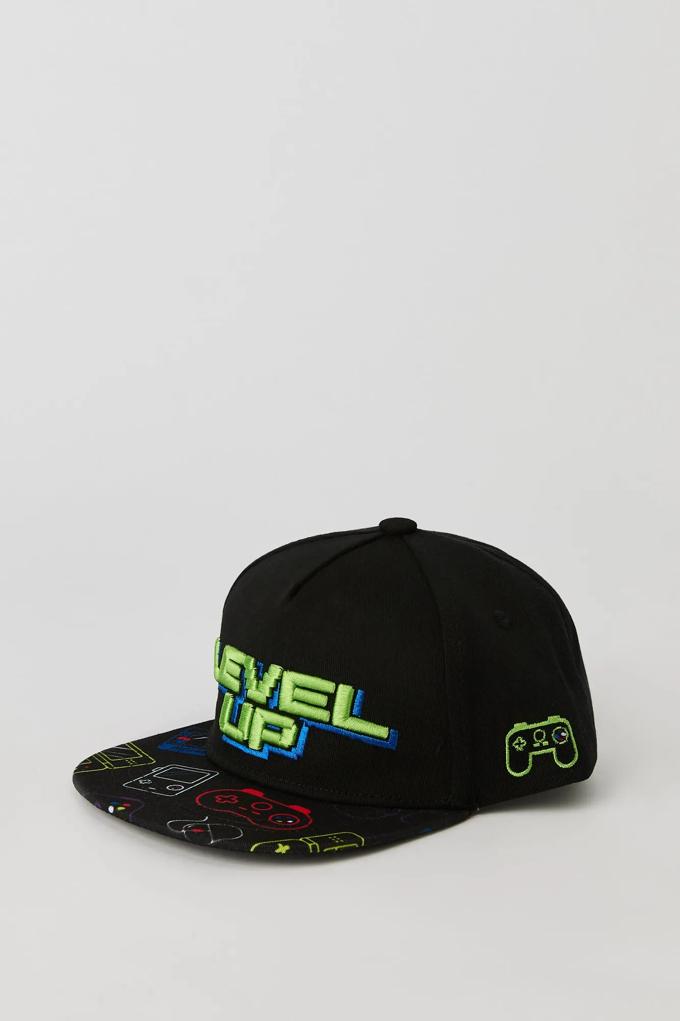 Boys Gamer Embroidered Snapback Hat sold by Urban Planet product image thumbnail 2